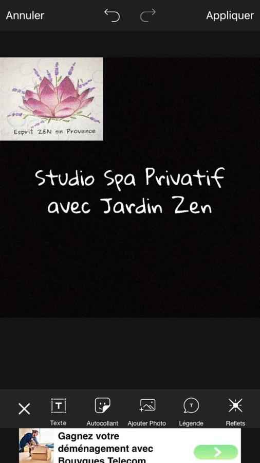Esprit Zen En Provence Studio Spa Privatif Cheval-Blanc Exterior foto